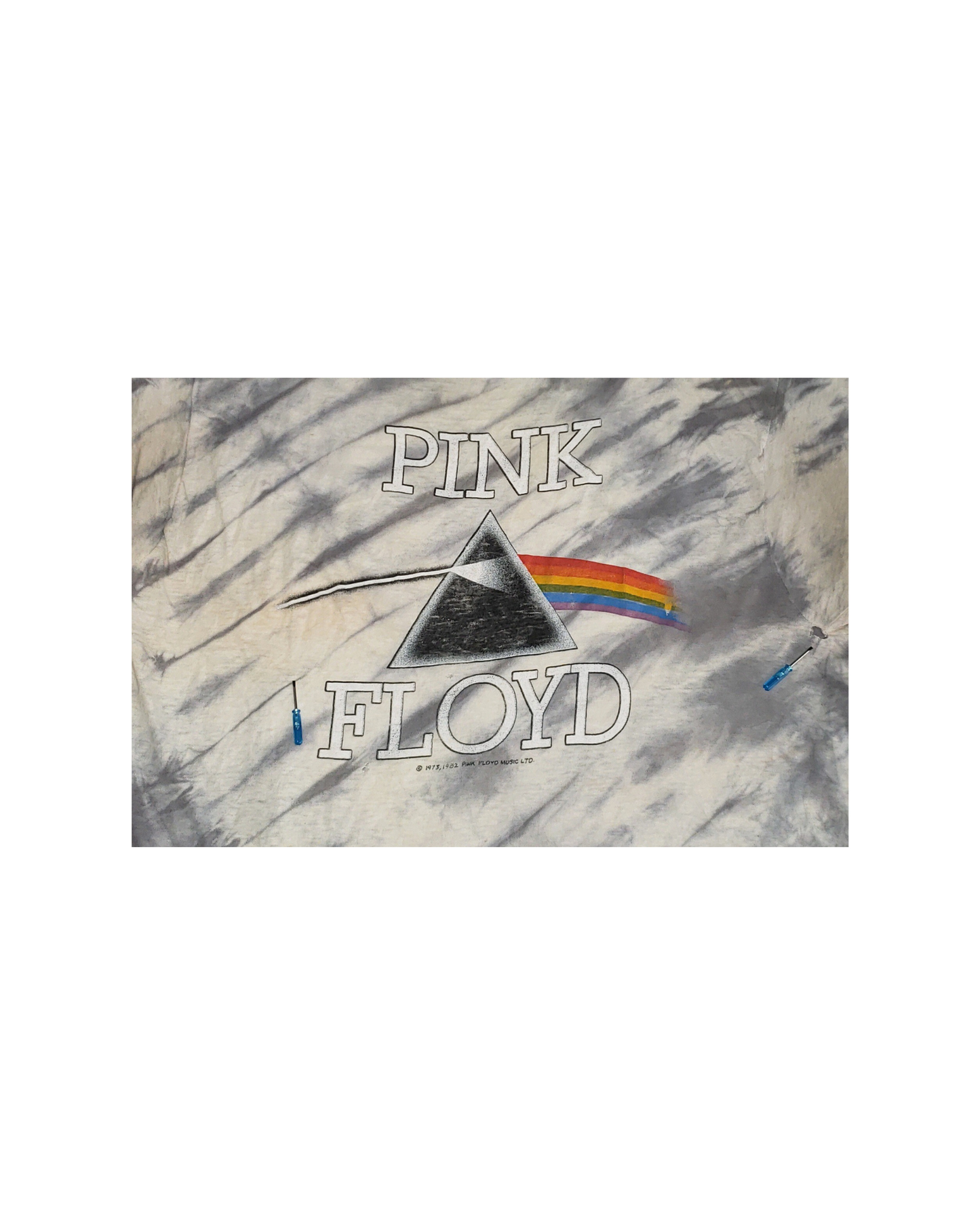 Vintage Pink Floyd Dark Side Of The Moon Tie Dye 1982 T-Shirt XL