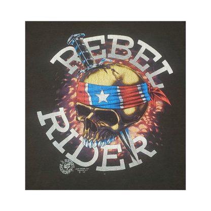 Vintage Rebel Rider Just Brass Skull 1991 T-Shirt XL