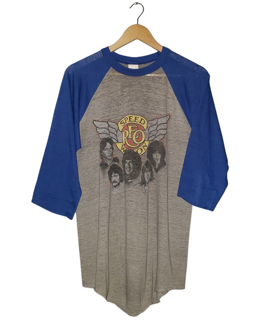 Vintage REO Speedwagon Raglan Ringer 1982 Tour T-Shirt XL