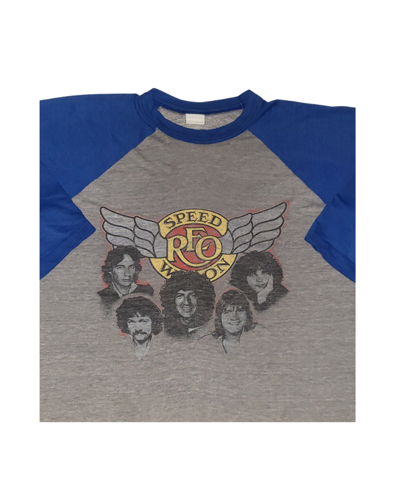 Vintage REO Speedwagon Raglan Ringer 1982 Tour T-Shirt XL