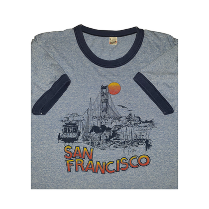 Vintage San Francisco 70's Ringer T-Shirt Lg