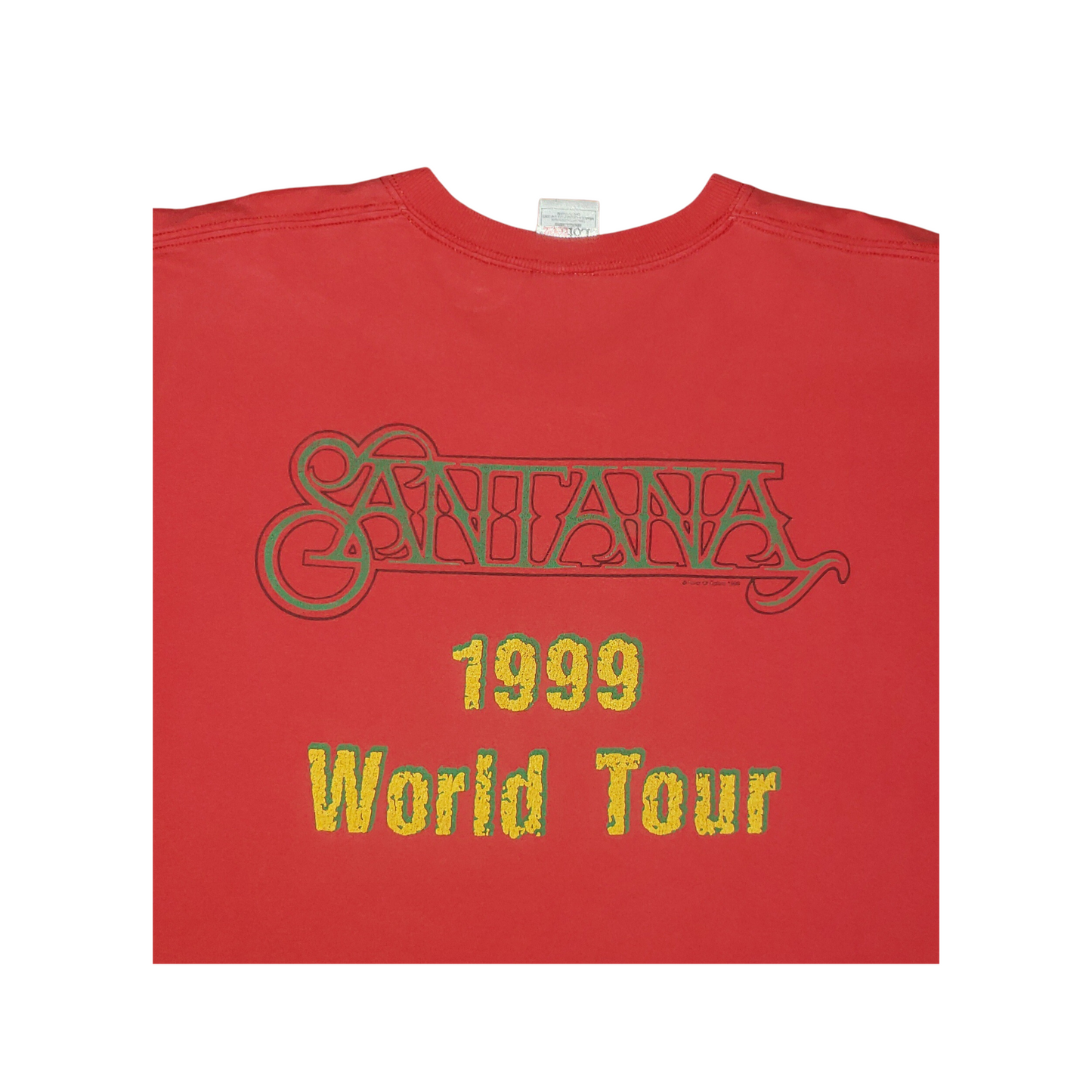 Vintage Santana World Tour All Over Print 1999 T-Shirt XL