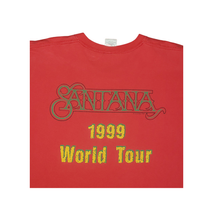 Vintage Santana World Tour All Over Print 1999 T-Shirt XL