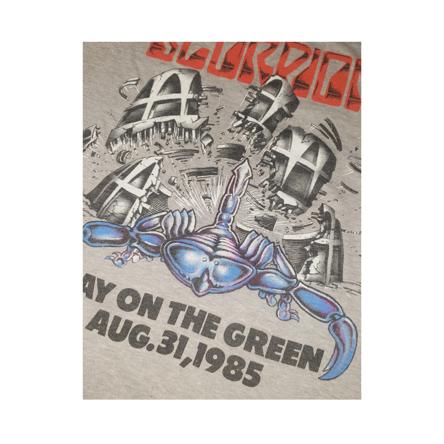 Vintage Scorpions Day on the Green 1985 Raglan T-Shirt Sm