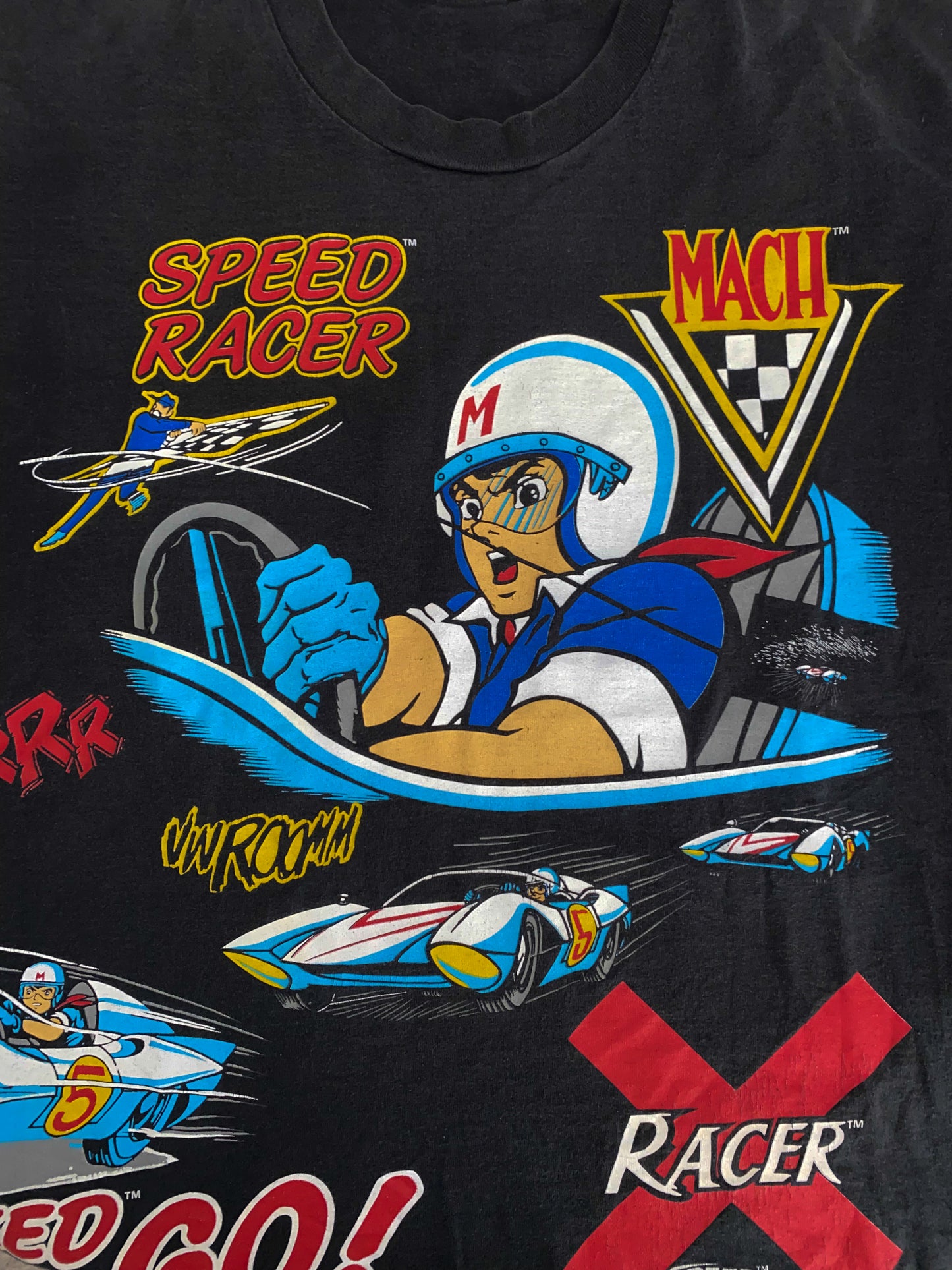 Vintage Speed Racer All Over Print 1992 T-Shirt XL