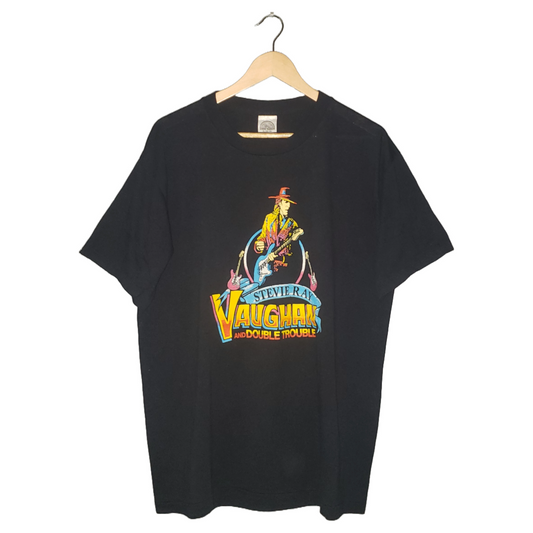 Vintage Stevie Ray Vaughan & Double Trouble Tour 1988 T-Shirt XL