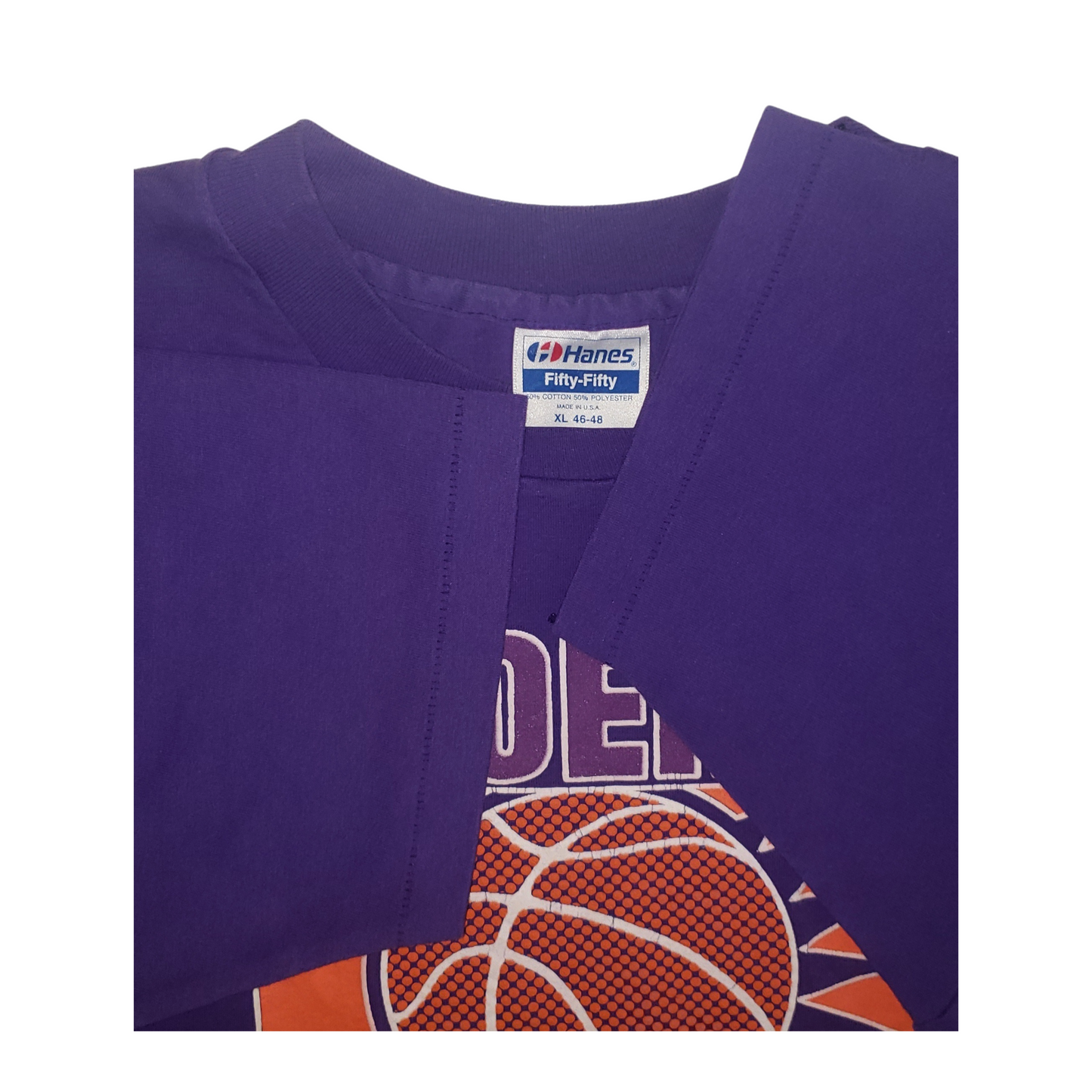 Vintage Phoenix Suns Early 90s Single Stitch Puff Print NBA T-Shirt XL