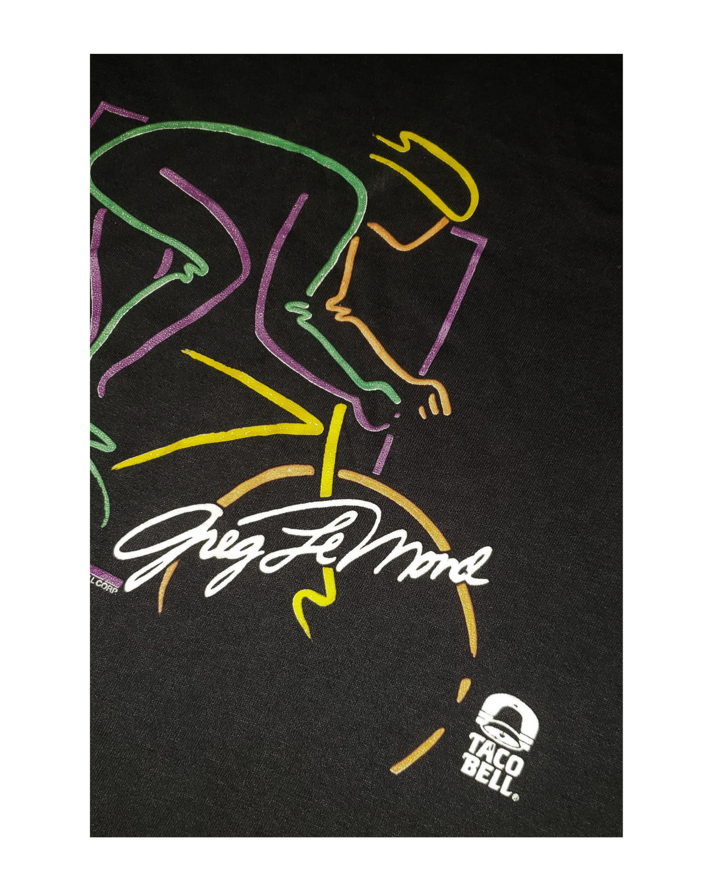 Vintage Greg LeMond Taco Bell Cycling 1990 T-Shirt XXL