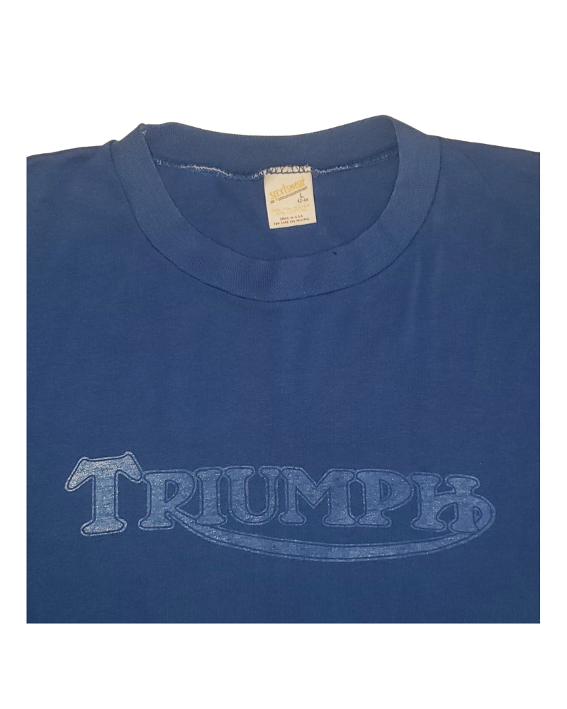 Vintage Triumph Motorcycles Early 80's T-Shirt Lg