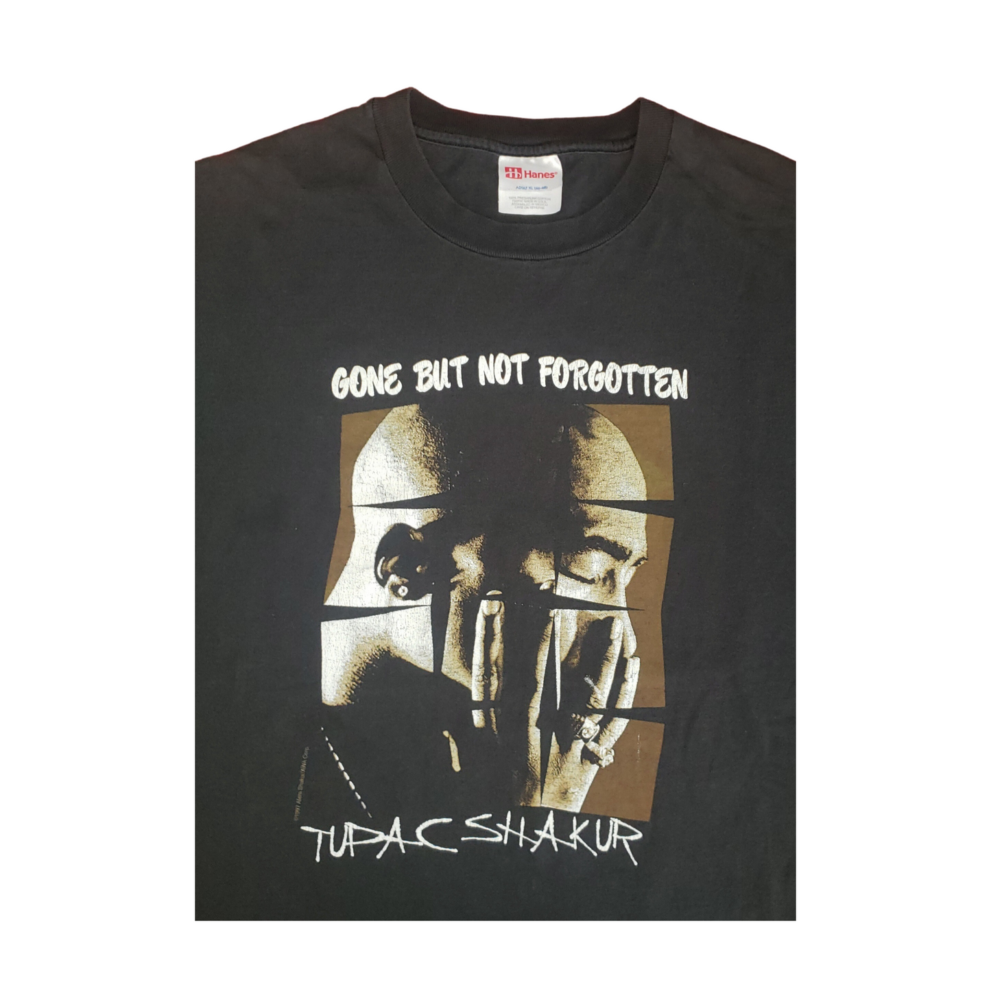 Vintage Tupac Shakur Gone But Not Forgotten 1997 Rap T-Shirt XL