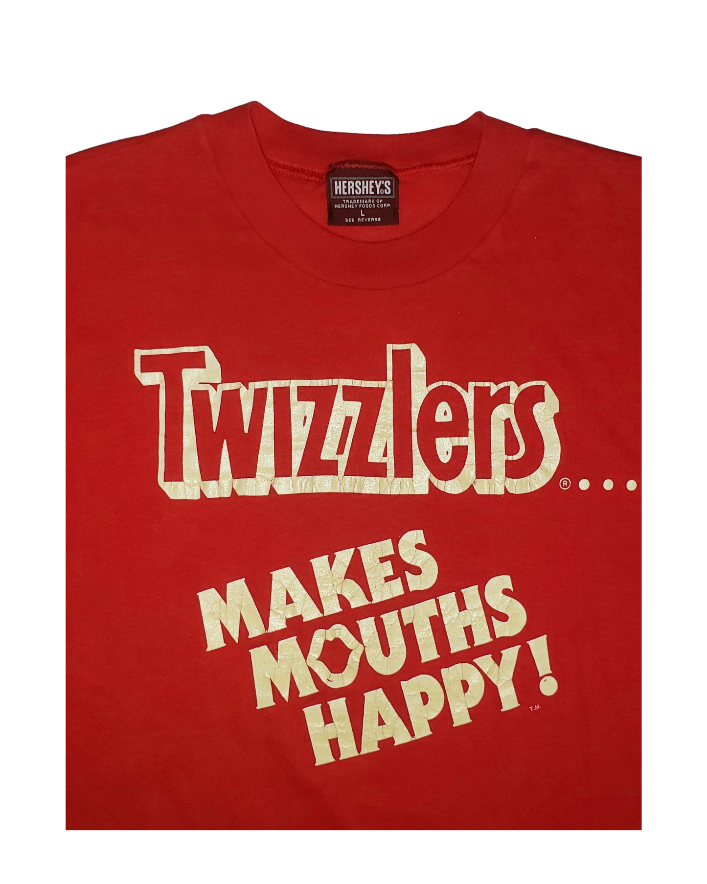 Vintage Twizzlers Hershey's 80's T-Shirt Lg