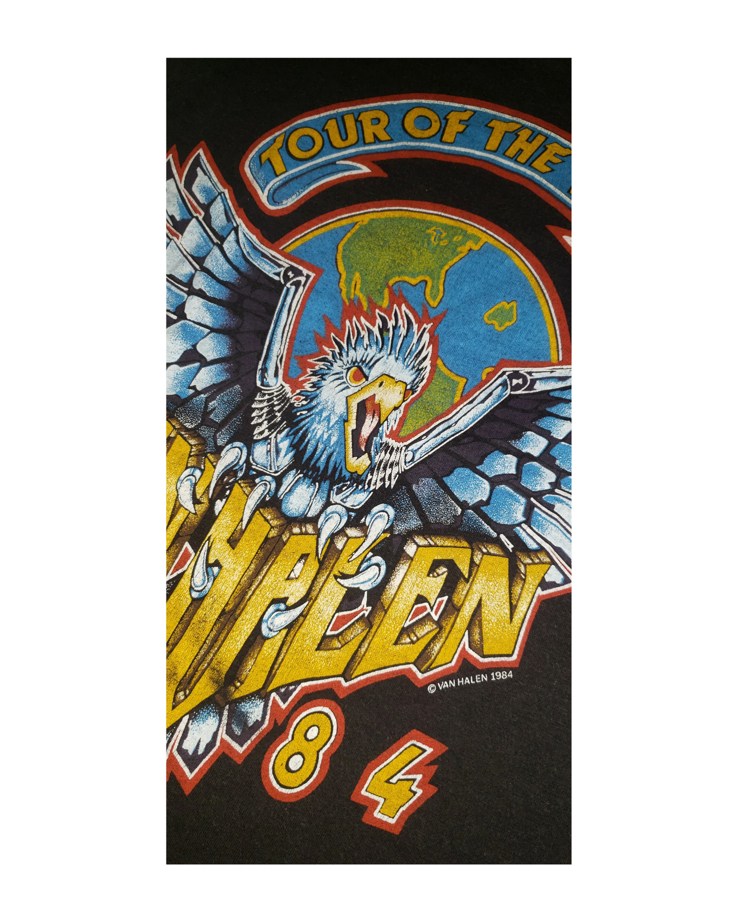 Vintage Van Halen Tour Of The World 1984 T-Shirt Sm